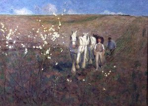 Ploughing — Edward William Stott