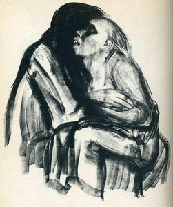 Death With Girl In Her Lap — Käthe Kollwitz