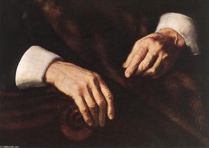 Portrait Of Jacob Trip (detail) — Nicolaes Maes