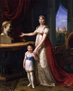 Elisa Bonaparte And Her Daughter — Pietro Benvenuti