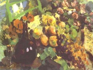 Still Life, Wine And Fruit — Konstantin Alexeievitch Korovin