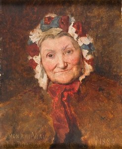 Portrait De Madame Viau — Jules Elie Delauney