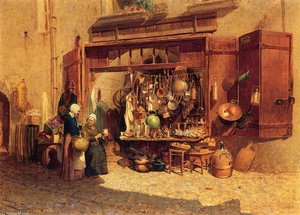 The Village Peddler — Louis Comfort Tiffany