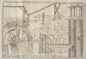 Dei Mezzi Che Si Usano Per Estrarre L’antracite Dalle Cave: […] Argano Mosso Per Mezzo D’acqua — Giovanni Valentino Mattia Fabbroni