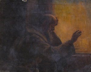 Study For A Monk By A Window — Thomas Stuart Smith