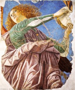 Angel With Tambourine — Melozzo Da Forlì
