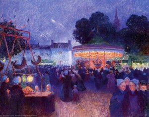 Carnival At Night, Saint-paul De Leon — Ferdinand Du Puigaudeau