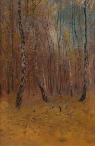 Autumn Forest — Baron László Mednyánszky, Ladislaus Josephus Balthasar Eustachius Mednyánszky