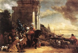 Departure Of An Oriental Entourage — Jan Baptist Weenix
