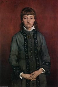 Girl With Folded Hands — Wilhelm Trübner