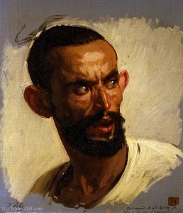 Kabyle Head, Algeria (1861) — Исидор Пилс