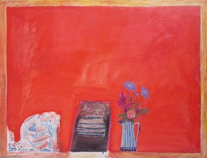 Flowers And Red Table — 伊丽莎白·维奥莱特·布莱克德