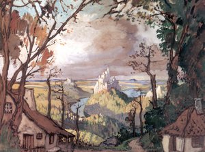Rural Landscape. Set Design For Adan's Ballet "giselle" — Alexandre Benois