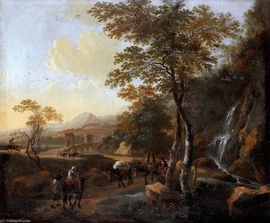 Landscape With Cattle And Figures — Jan Both