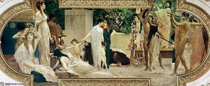 Wandering The Greek Theatre (fresco) — Gustav Klimt