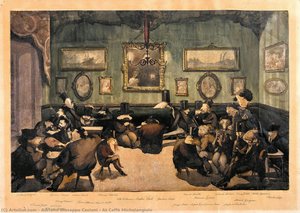 At Caffè Michelangiolo — Adriano Giuseppe Cecioni