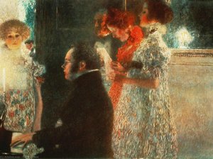 पियानो पर Schubert — गुस्ताव क्लिम्ट