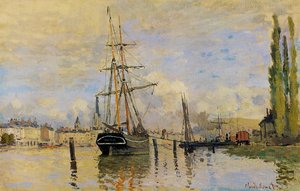 The Seine At Rouen — Claude Monet