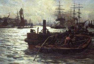 Toil, Glitter, Grime And Wealth On A Flowing Tide — William Lionel Wyllie