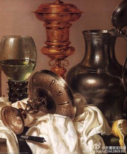 Still-life With Gilt Goblet (detail) — Willem Claesz Heda
