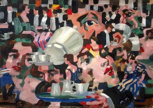 Synthesis Of The Supper Room At An Arts Club Reception — Stanley Cursiter