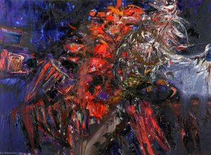 Cockfight Blue — Sir Robin Philipson