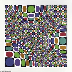 Abstraktná Kompozícia 4 — Victor Vasarely