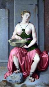 The Vestal Virgin Tuccia — Moroni, Giovanni Battista