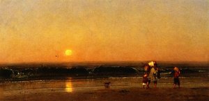 Moonrise On The Water — Thomas Worthington Whittredge
