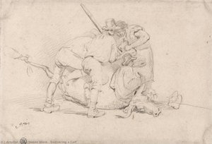 Delivering A Calf — James Ward