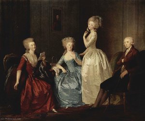 Portrait Of The Countess Saltykowa And Her Family — Johann Heinrich Wilhelm Tischbein (goethe Tischbein)