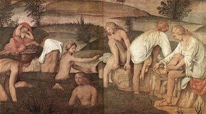 Girl Bathing — Bernardino Luini