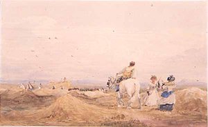 Hayfield With Figures — David Cox