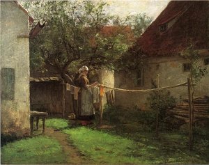 Wash Day, Bavaria — John Ottis Adams
