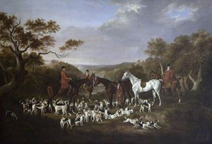 Lord Anson's Hunt At A Meet In Wooded Country — William Webb