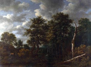 A Pool Surrounded By Trees — Jacob Isaackszoon Van Ruisdael
