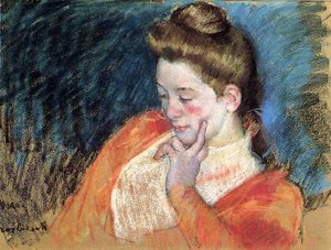 Porträt Einer Jungen Frau — Mary Stevenson Cassatt