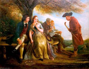 The Hawthorn Bush — Charles West Cope