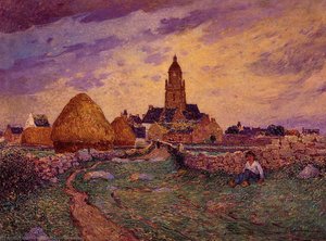 Path In Front Of The Church Of Croisic — Ferdinand Du Puigaudeau