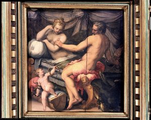 Herkules Als Kind Erwürgt Die Schlangen — Giorgio Vasari