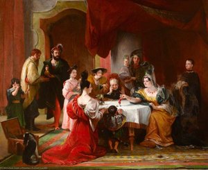 Gulliver Presented To The Queen Of Brobdignag — Charles Robert Leslie