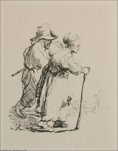 Due Contadini Viandanti — Rembrandt Van Rijn
