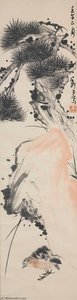 Quail, Pine And Rock — Li Kuchan