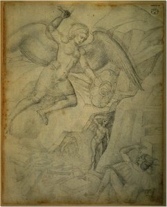 St Michael Defeating Satan — Jacopo Bellini