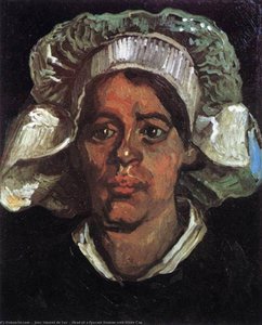 Head Of A Peasant Woman With White Cap — Joos Vincent De Vos