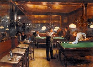 A Game Of Billiards — Jean Georges Béraud