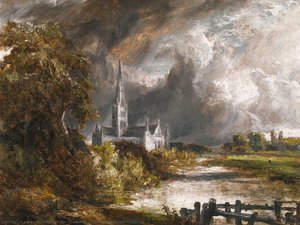 Salisbury Kathedrale Vom Meadows — John Constable