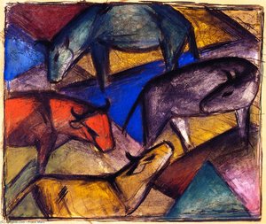 Le Vacche — Franz Marc