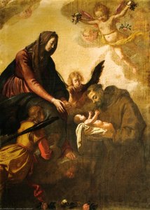 Madonna Who Hands The Child To St. Francis — Jacopo Da Empoli