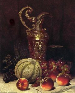 Still Life (also Known As Fruit And Art Objects) — William Mason Brown
